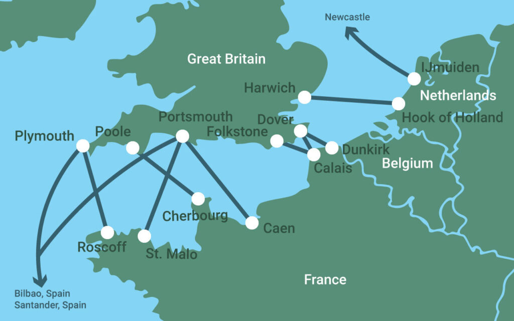 Europe En Route: From London to France by Road